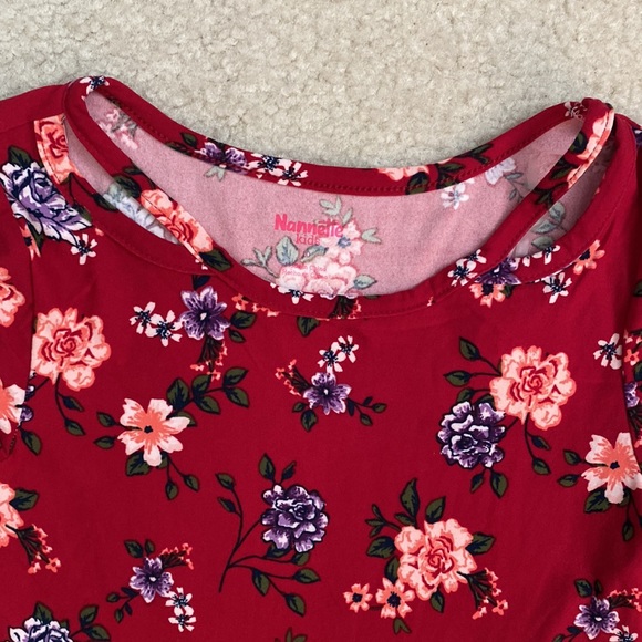 Short sleeve flowery dress - Picture 2 of 6